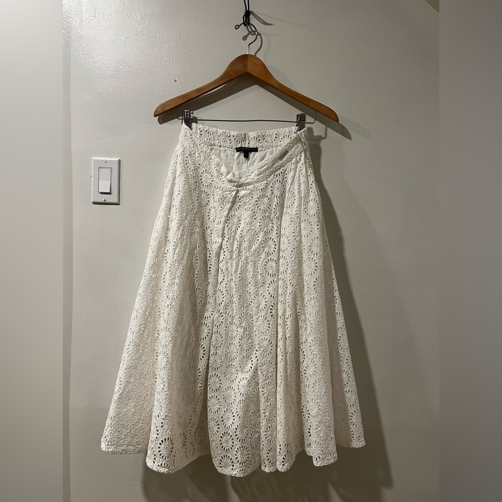 Guess - White Eyelet Skirt